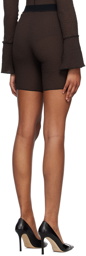 Yuzefi Brown Underlay Shorts