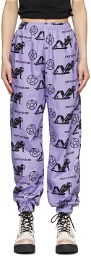 Ashley Williams Purple Pentagram Tropic Lounge Pants
