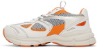 Axel Arigato White & Orange Marathon Sneakers