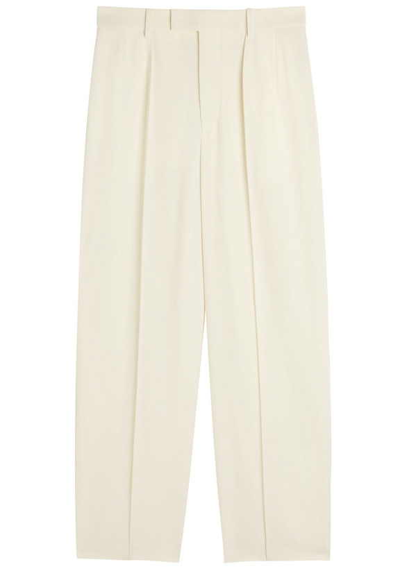 Photo: Wardrobe.nyc X Rhw Pintuck Wool Trousers Ivory