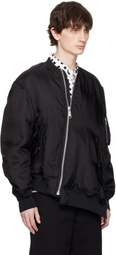 Black Comme des Garçons Black MA-1 Bomber Jacket