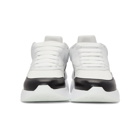 Alexander McQueen White and Black Oversized Runner Sneakers