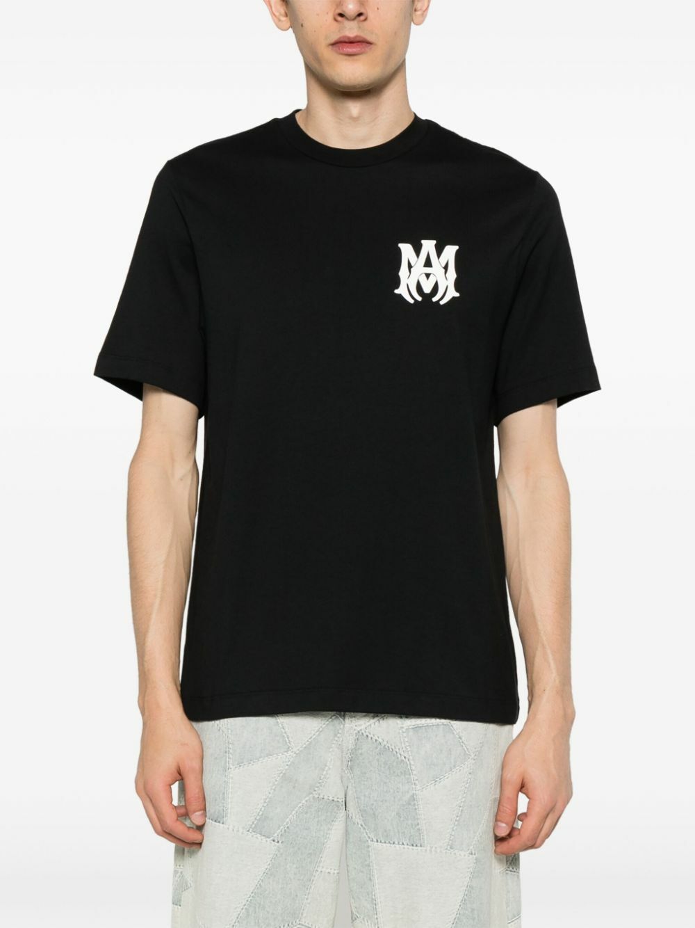 AMIRI Black Logo-Print Short-Sleeve T-Shirt Amiri
