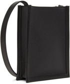 Alexander McQueen Black Mini Edge Crossbody Messenger Bag