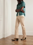 Gallery Dept. - Slim-Fit Flared Cotton-Twill Trousers - Neutrals