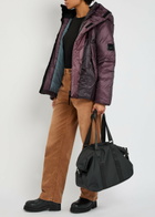 Rains Torna Hooded Padded Nylon Jacket Burgundy