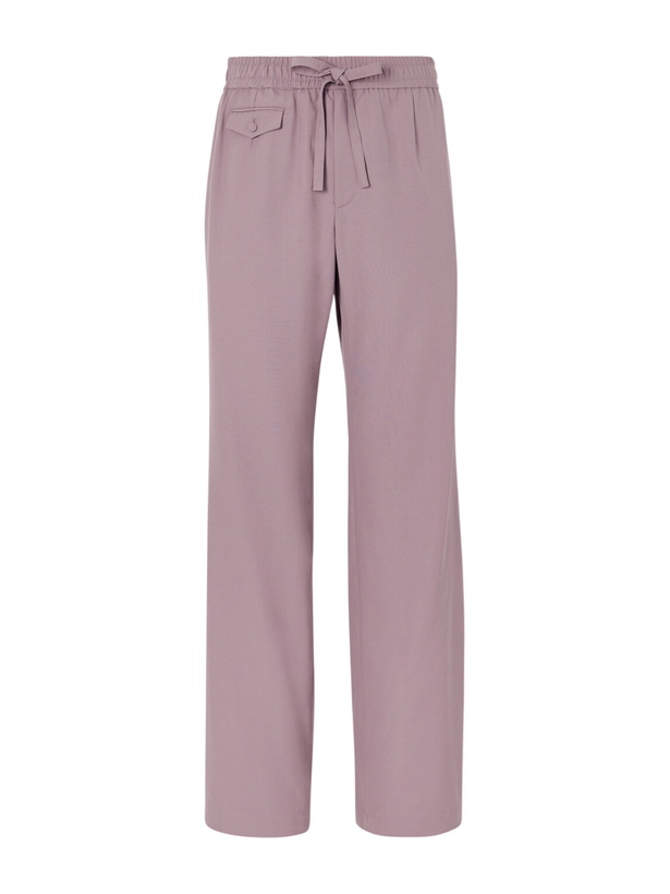Photo: Dolce&Gabbana - Straight-Leg Virgin Wool Drawstring Suit Trousers - Brown
