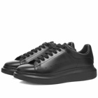 Alexander McQueen Men's Wedge Sole Sneakers in Triple Black