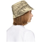 paria /FARZANEH Off-White and Black Monochrome Bucket Hat