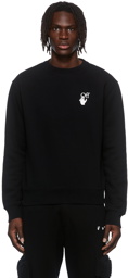 Off-White Black Caravaggio Lute Crewneck Sweater