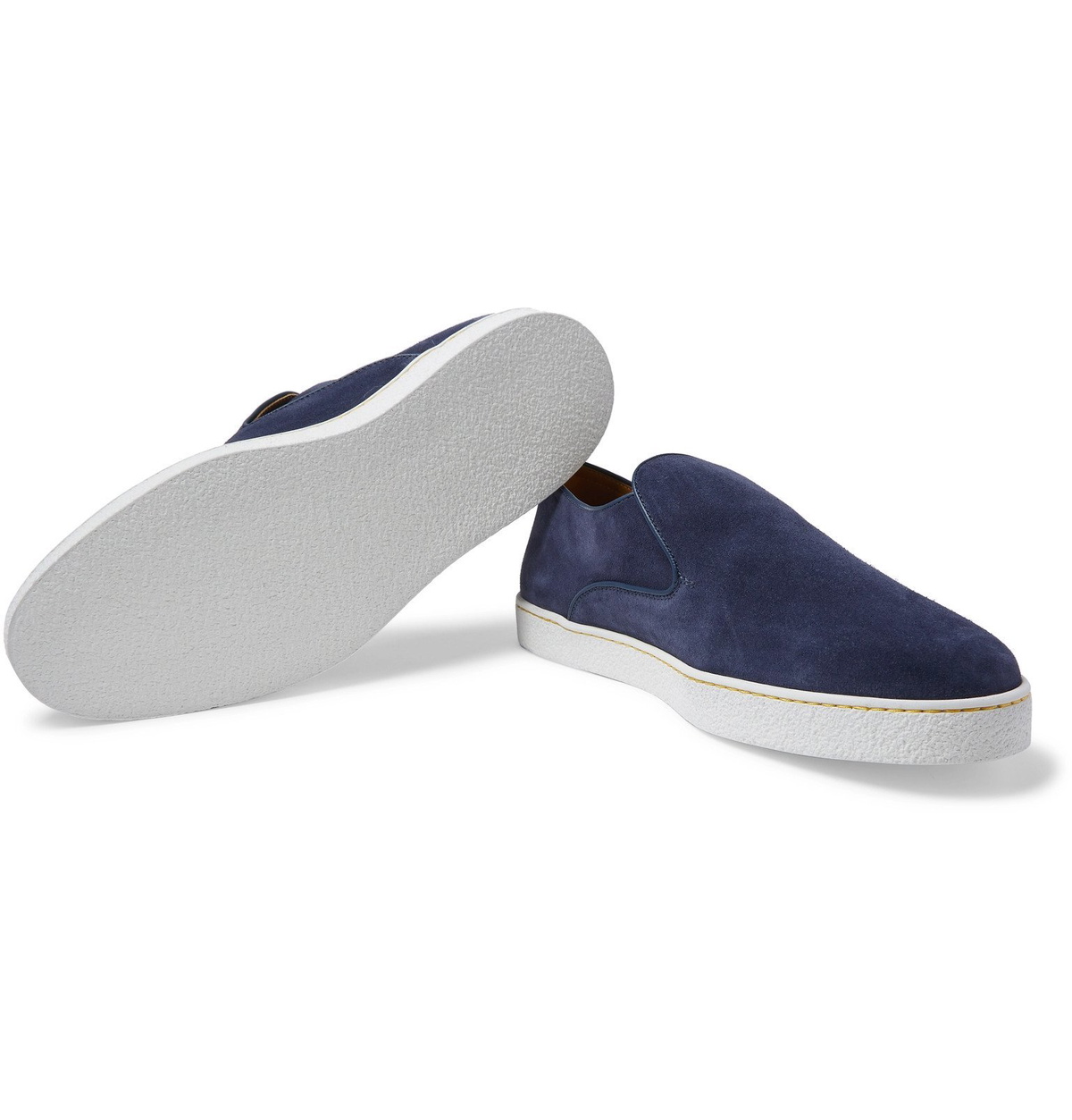 John Lobb - Haven Suede Slip-On Sneakers - Blue John Lobb