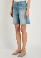 Chloe Frayed Denim Shorts