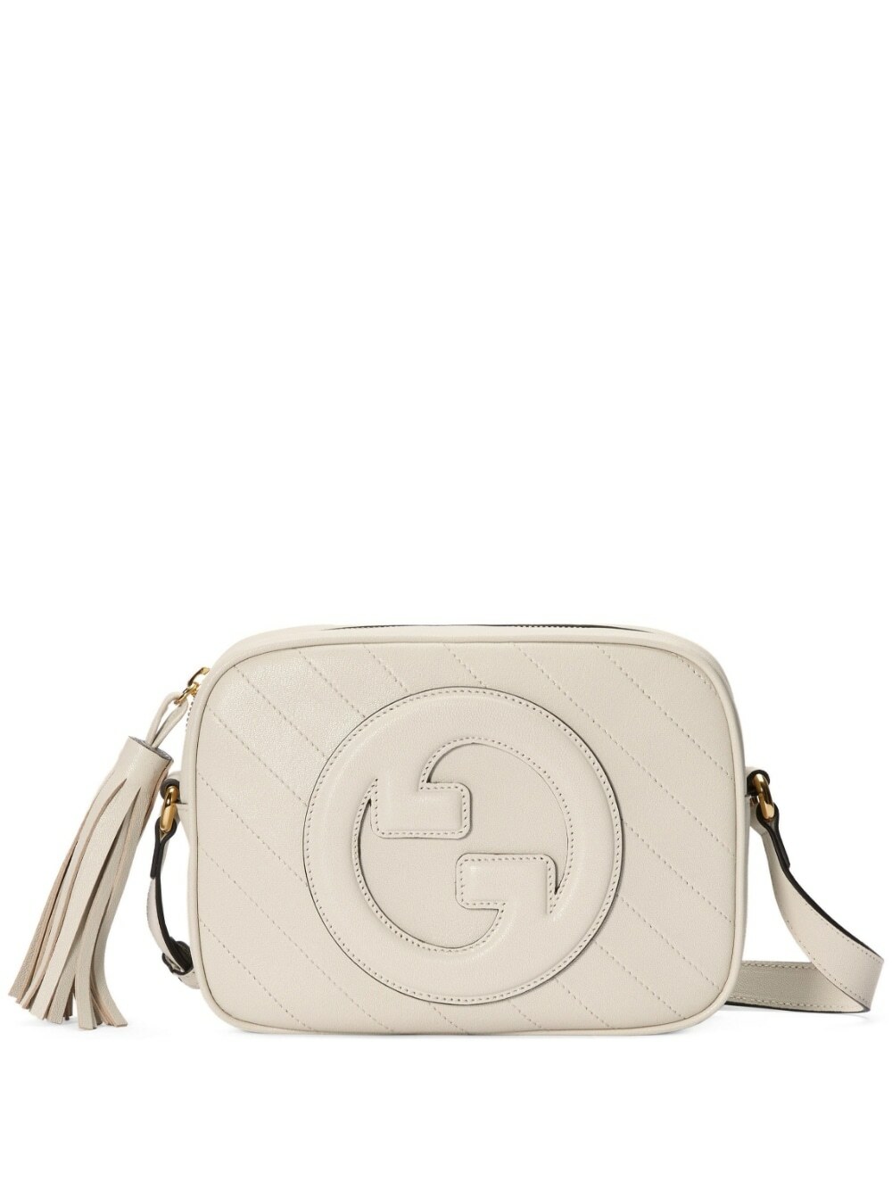 【関税&送料込】Gucci Ivory Leather Gucci Blondie Crossbody Blondie leather crossbody bag Gucci Beige in Leather - 52582888