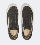 Rick Owens DRKSHDW suede-trimmed slip-on shoes
