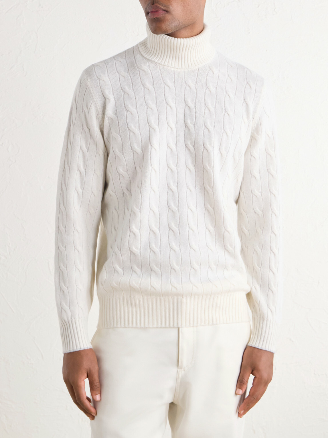 Brunello Cucinelli - Cable-Knit Cashmere Rollneck Sweater - Neutrals