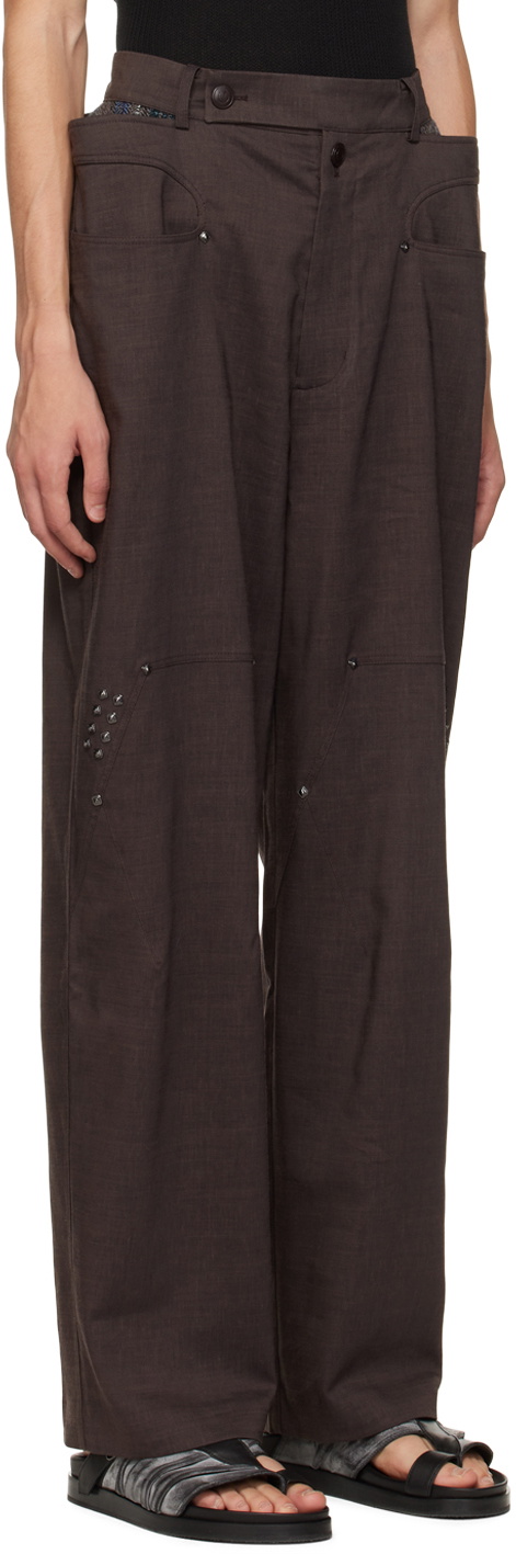 Kiko Kostadinov Brown Antharas Trousers Kiko Kostadinov