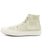 Converse Men's Chuck 70 Bandana Jacquard Sneakers in Egret/Vitality Green