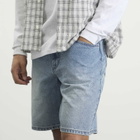 thisisneverthat Men's Relaxed Denim Shorts in Washed Blue
