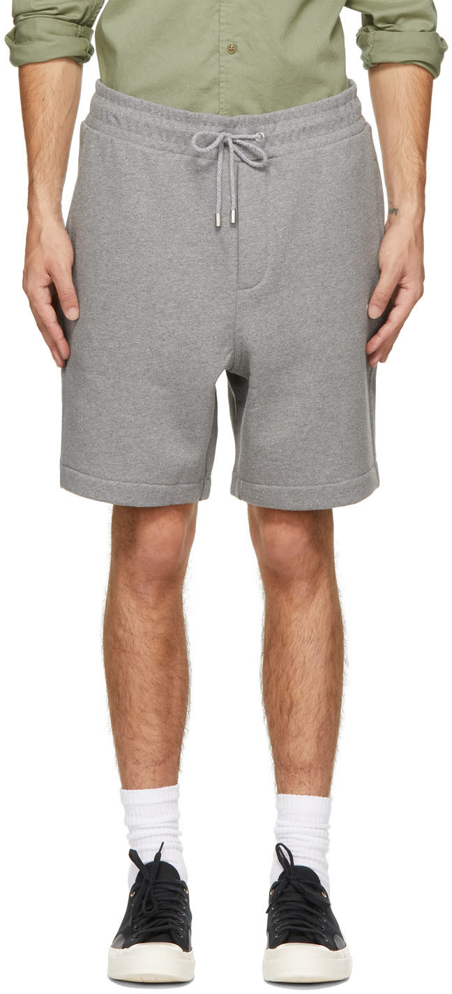 Frame Grey Fleece Logo Shorts Frame Denim