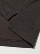 Dunhill - Cotton and Silk-Blend Piqué Polo Shirt - Brown