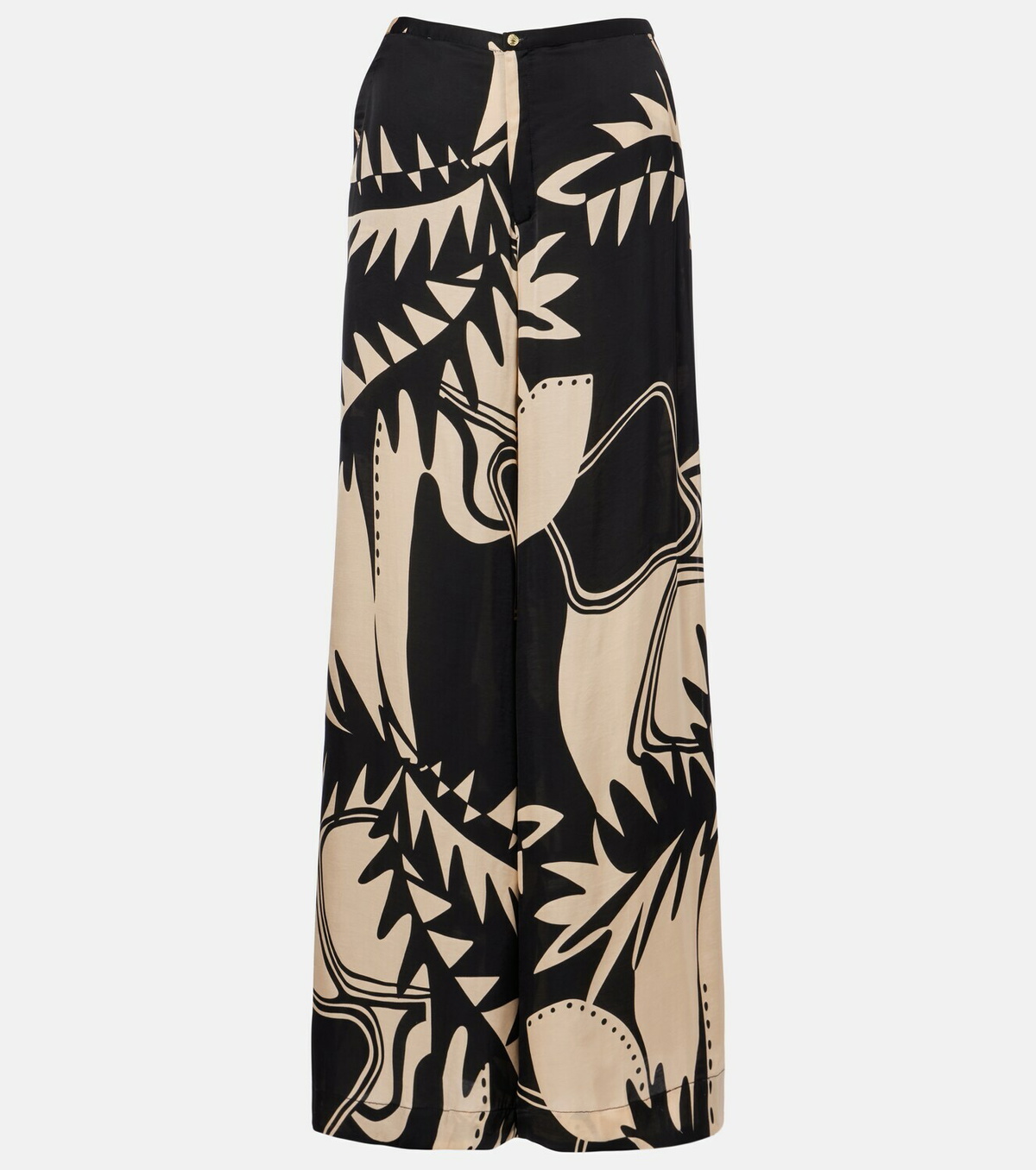 Poupette St Barth Clea printed high-rise wide-leg pants