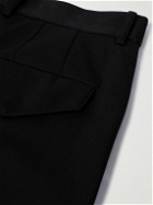 Jil Sander - Wide-Leg Pleated Grain de Poudre Wool Trousers - Black