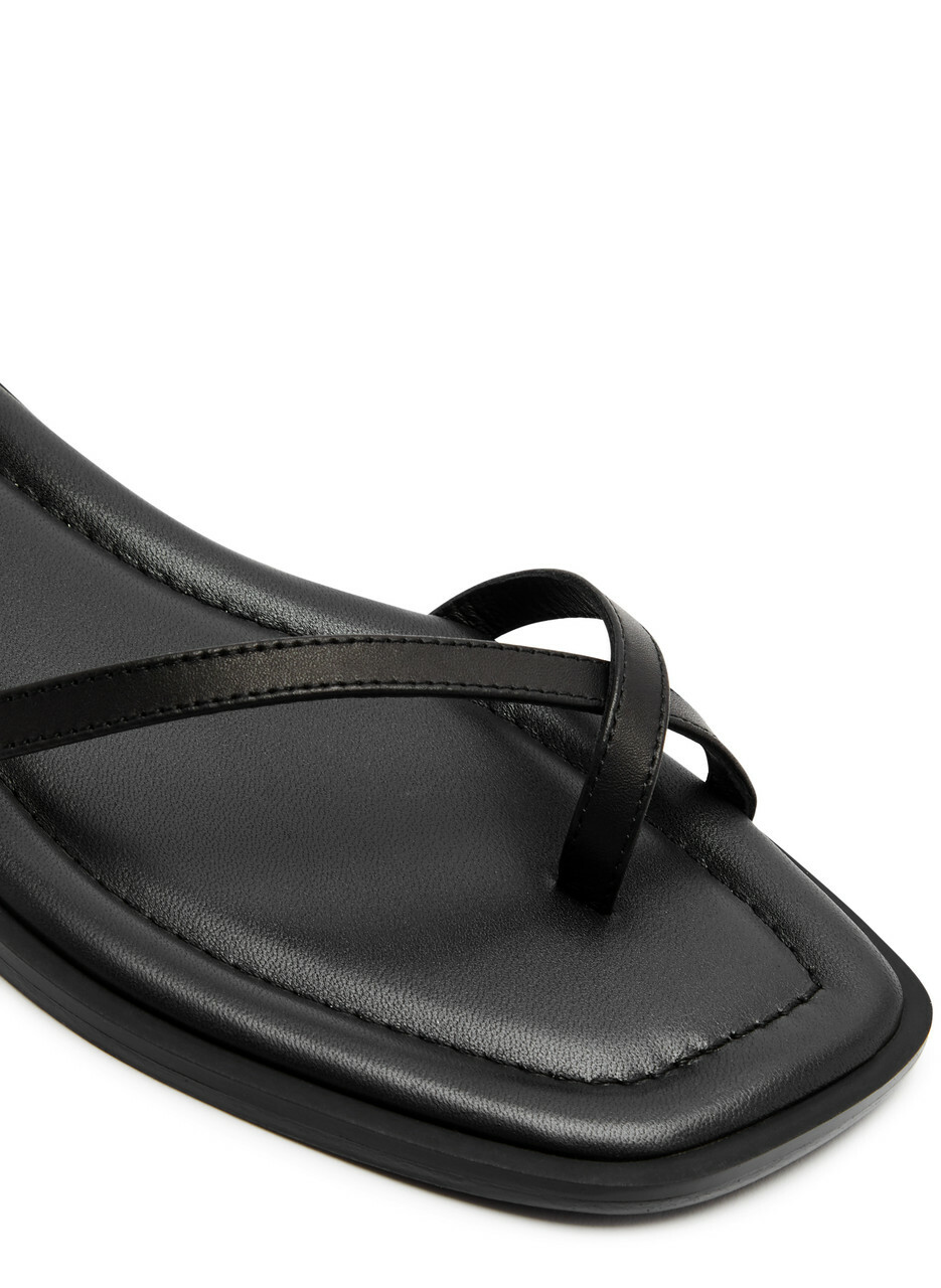 A.emery Lucia Leather Sandals Black