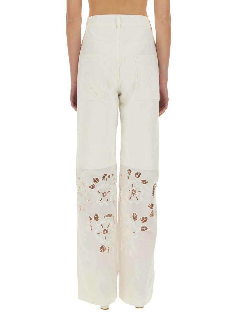 パンツ Marine Serre Upcycled Linen Pants Marine Serre Upcycled Linen Pants Marine Serre