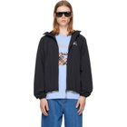 Burberry Black Nylon Hooded Jacket