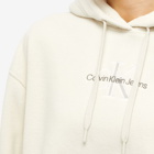 Calvin Klein Women's Polar Fleece Hoodie in Eggshell