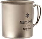 Snow Peak Grey Titanium Single-Wall Cup, 600 mL