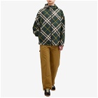 Burberry Men's EKD Logo Check Hooded Jacket in Ivy Check