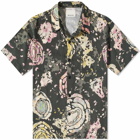 Isabel Marant Men's Iggy Floral Vacation Shirt in Faded Black