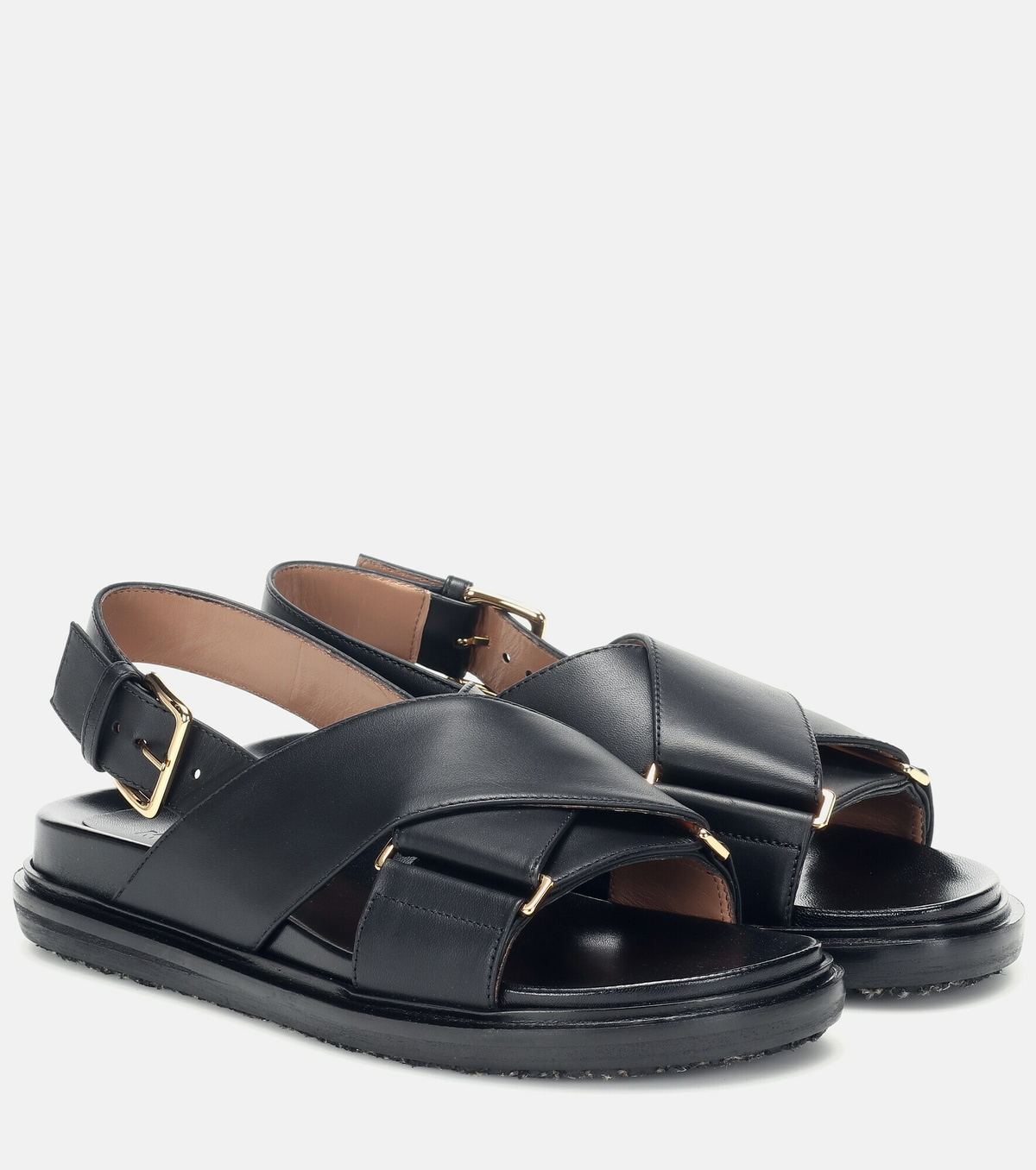 ★MARNI★ Perthbet Sandals Black FBMS003801P435800N99 FBMS00 Black leather Fussbett | Marni
