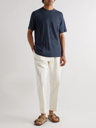 NN07 - Dylan Linen T-Shirt - Blue