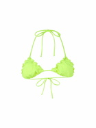 MC2 Saint Barth Woman Fluo Yellow Triangle Beach Top Sagittarius