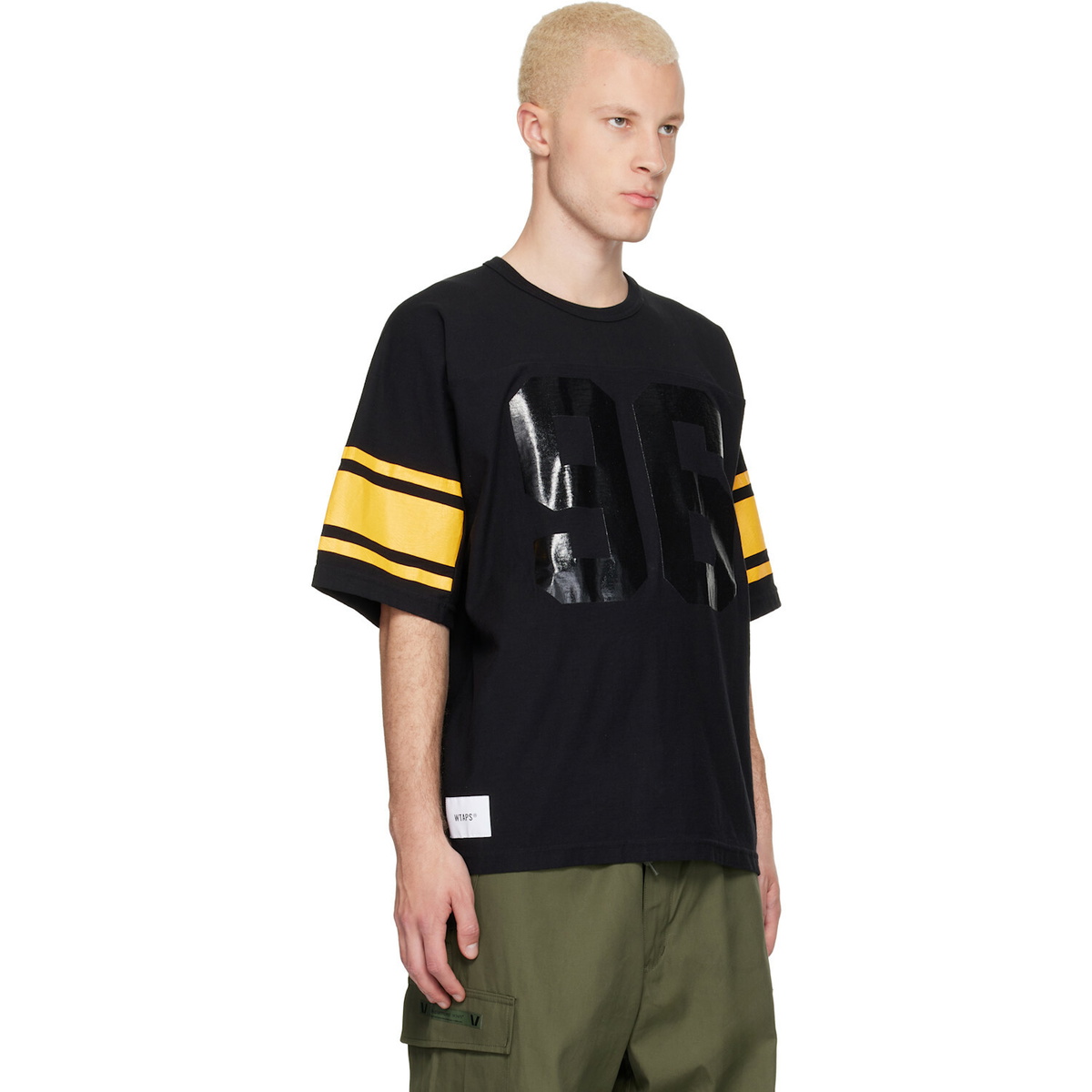 WTAPS Black QB S/S Cotton T-shirt