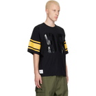 WTAPS Black QB S/S Cotton T-shirt