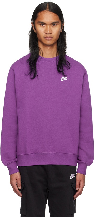 Photo: Nike Purple Crewneck Sweatshirt
