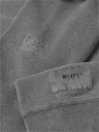 WTAPS - Birth Logo-Embroidered Cotton-Jersey Sweatshirt - Gray