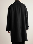 The Row - Tavish Cotton and Virgin Wool-Blend Coat - Black
