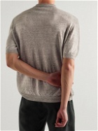 A Kind Of Guise - Pointelle-Knit Linen and Merino Wool-Blend Polo Shirt - Neutrals