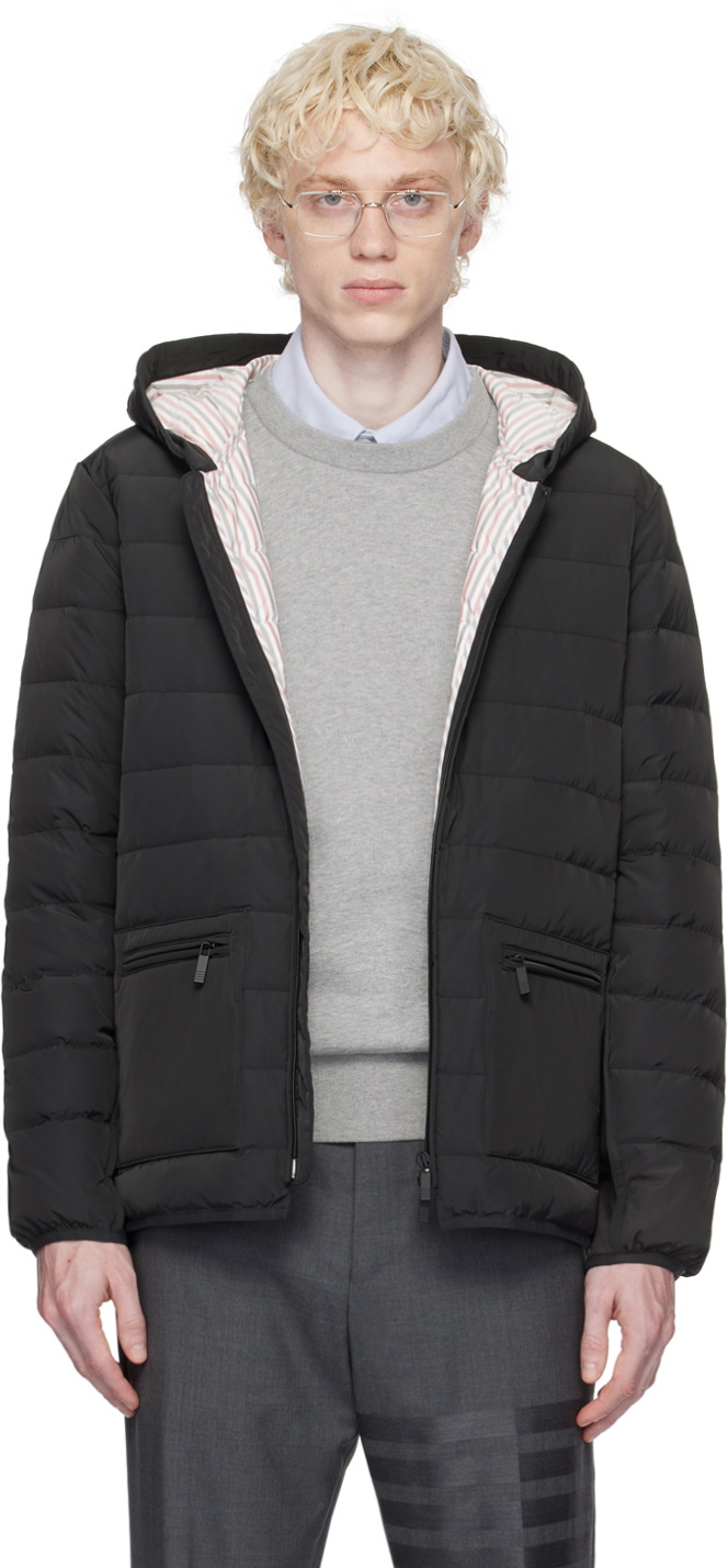 Thom Browne Gray Ultra Light Down Jacket Thom Browne