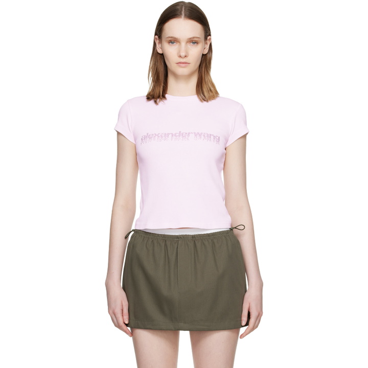 Photo: Alexander Wang Pink Hotfix Graphic Baby T-shirt