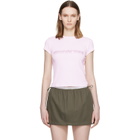Alexander Wang Pink Hotfix Graphic Baby T-shirt