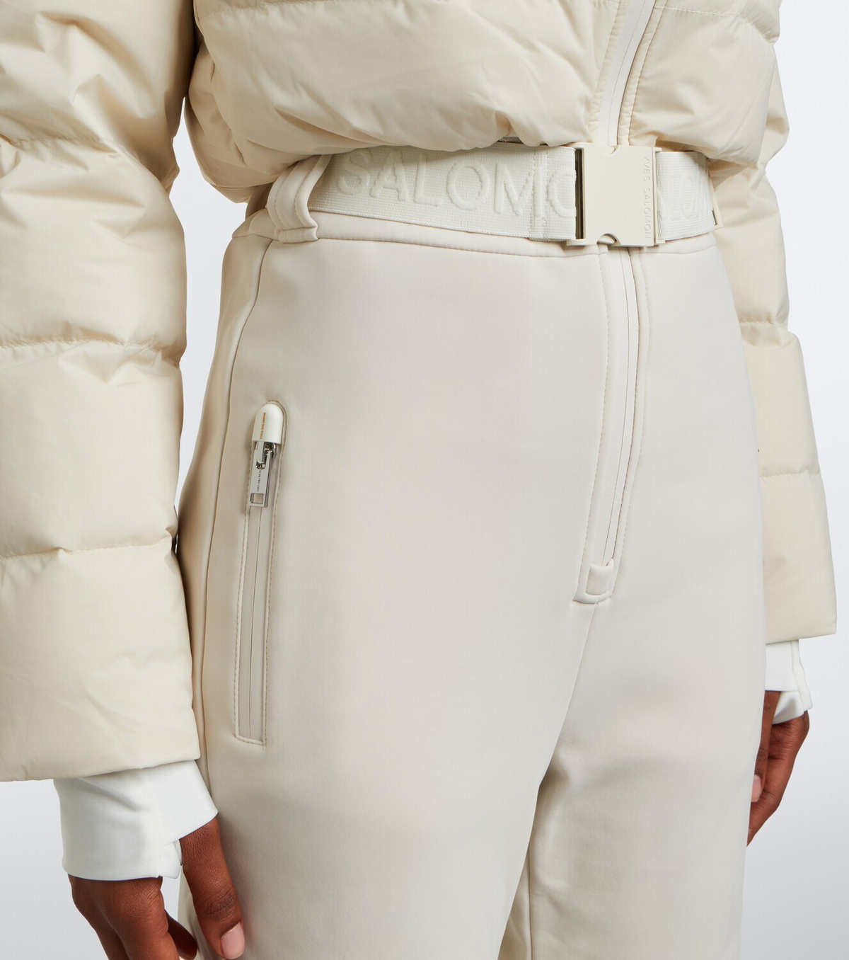 Yves Salomon Hooded down ski suit