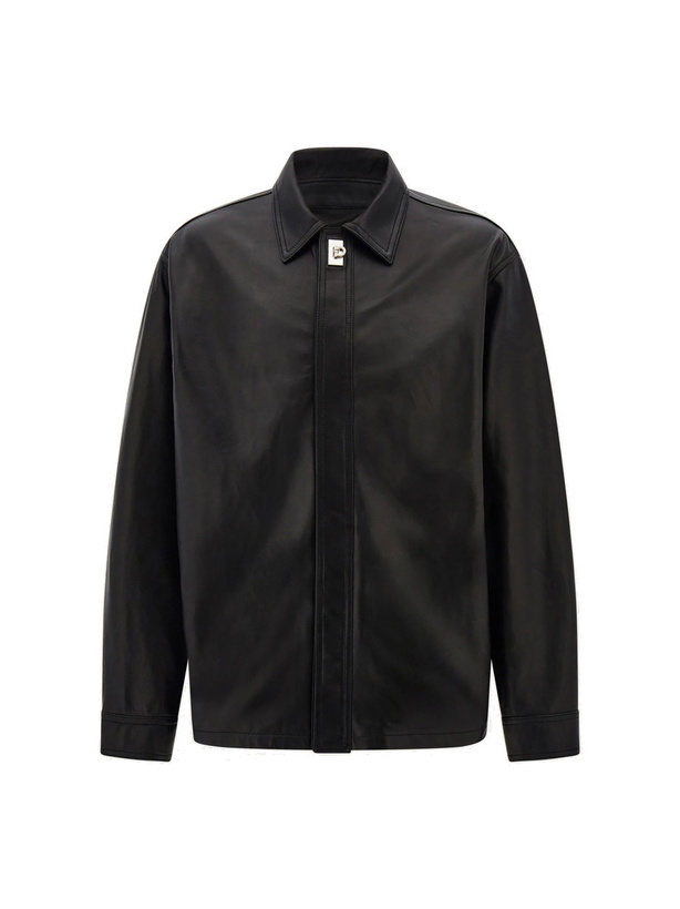 Photo: Ferragamo Mens Nappa over shirt in Black