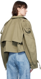 Elleme Khaki Cropped Jacket
