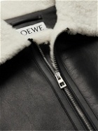 Loewe - Shearling-Lined Leather Jacket - Black