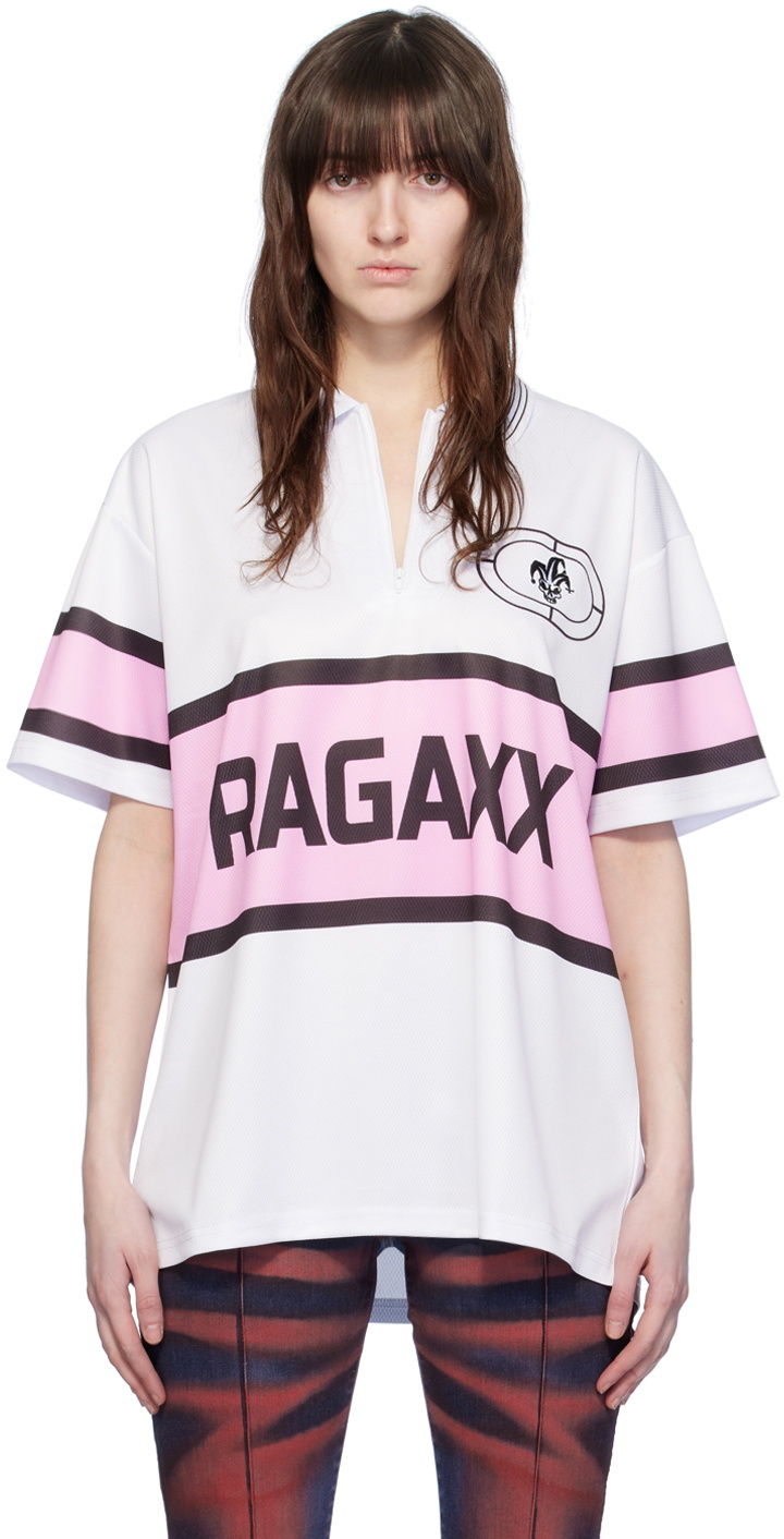 Raga Malak White 'I Drive' Polo